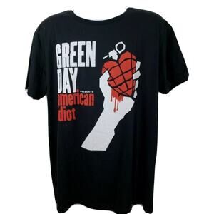Green Day American Idiot Album Cover Black T-shirt Size XL